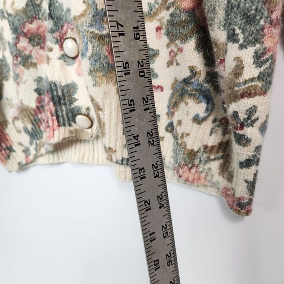 De Rotchild Sweater Womens‎ M VTG Silk Blend Cottagecore Fairycore Shoulder Pads - Picture 15 of 15